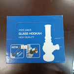 0882 B|Mini Pack Glass Hookah clear