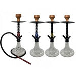 011.4 HK-CH011 27inch Metallic Twist & Lock clear hookah