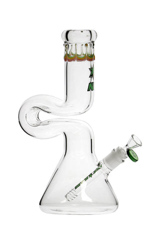 1105.4| G1105 12-inch NICE GLASS Classic Bong Amber