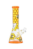 019 | ST019 12.5 inch NICE GLASS 3D-Wrap Honey Bee Beaker