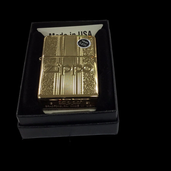 2 Brass w Logo Zippo lighter – WholesaleSmoke.ca