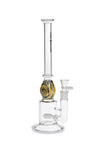 337 | S337 14 inch NICE GLASS Color Swirl with Roller Perc Bong