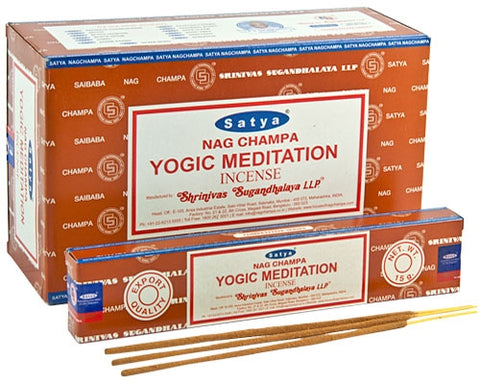 Incense - Nag Champa 15g Yogic Meditation (Box of 12)